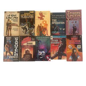 Vintage & Newer Sci-Fi, Fantasy and Fiction 20 Paperback Lot [2/20]